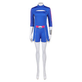 Zombies 4: Dawn of the Vampires (2025) Addison Wells Blue Shorts Set Outfits Cosplay Costume